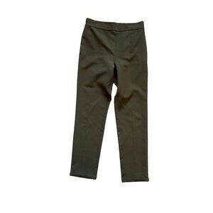 Vince Camuto Pull-On Tapered Pants Olive Green Slim Ankle Trouser S